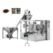 Automatic Rotary Ziplock Bag Wheat Snus Cocoa Milk Tea Coffee Powder Packing Machine